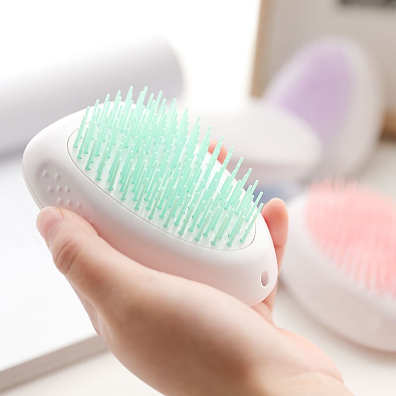 Cat Pet Cleaning Brush One-click Hair Removal Cat Hair Cleaner Dog Hair Comb Pet Bathing Massage Cat Comb - Vintage tees for Women