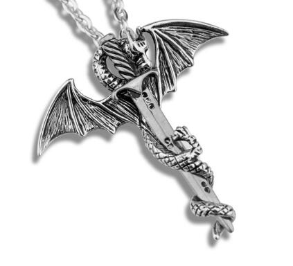 Game of Throne Necklace Flying Dragon With Wings - Vintage tees for Women