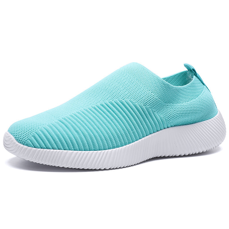 Womens Plus Size 43 Breathable Sneakers | Women Slip on Soft Ladies Casual Running Shoes - Vintage tees for Women