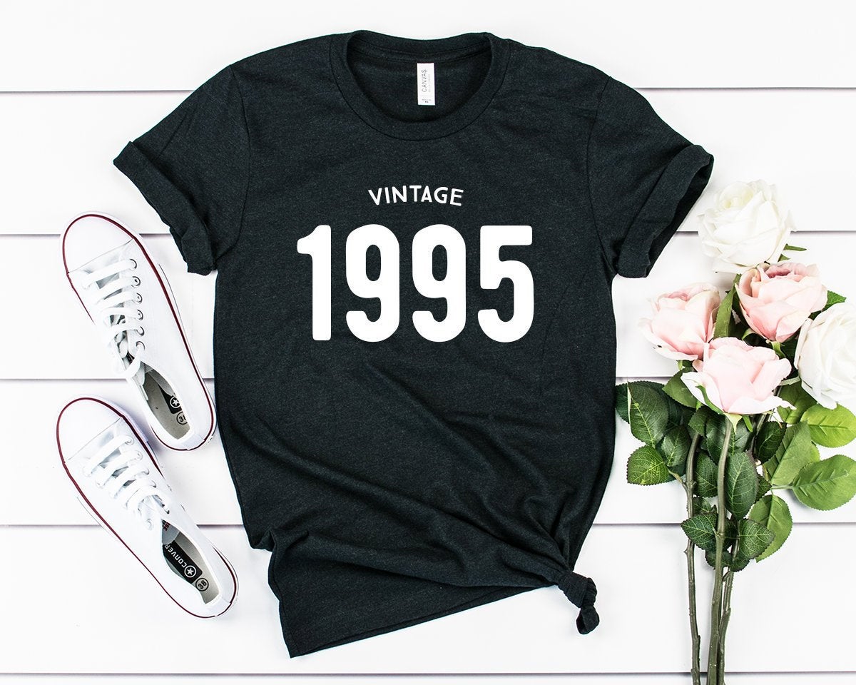 Vintage 1995 Women T-Shirt | 28th Birthday Party T-Shirt Cotton - Vintage tees for Women